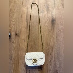 White Quilted Crossbody Bag